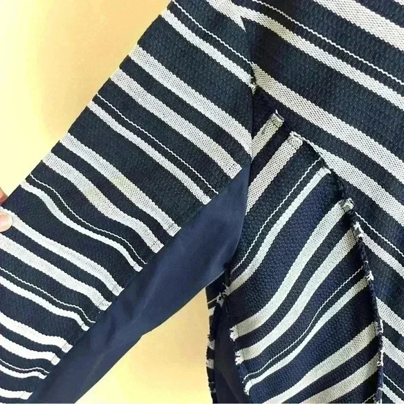 Lane Bryant Black and White Striped Blazer - Picture 11 of 14